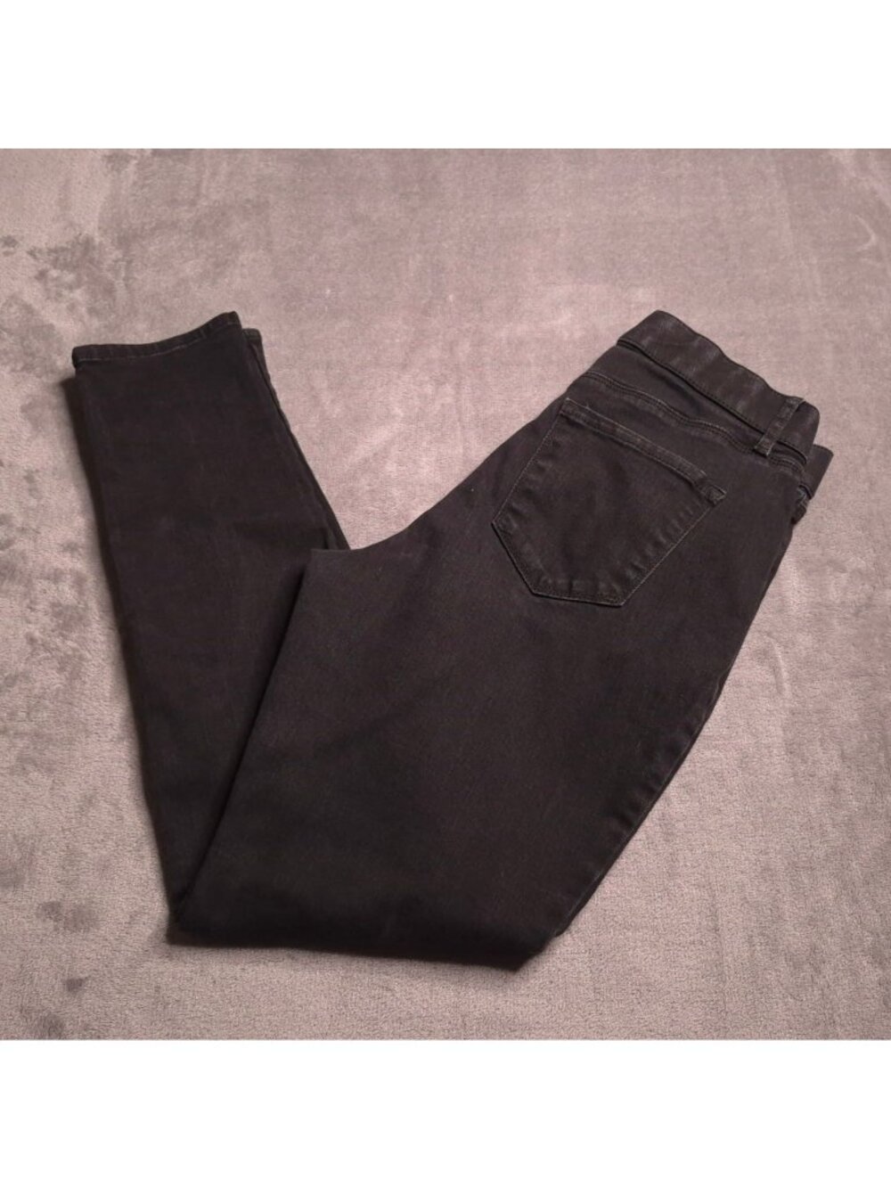 Gloria Vanderbilt Curvy Black Slimming Effect Skinny Jeans 8 Mid Rise Stretch